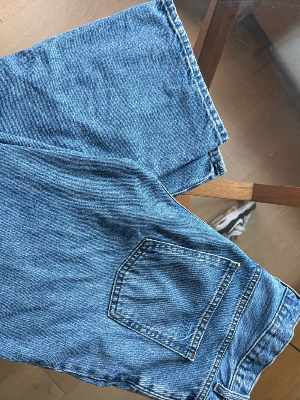 JW ANDERSON / Uniqlo women’s Light Blue Jeans, wide leg